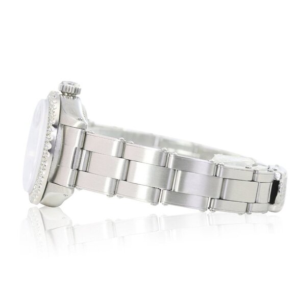 ROLEX DATEJUST LADIES 26 MM BLUE DIAMOND DIAL STAINLESS STEEL OYSTER WATCH 69160 main image 6